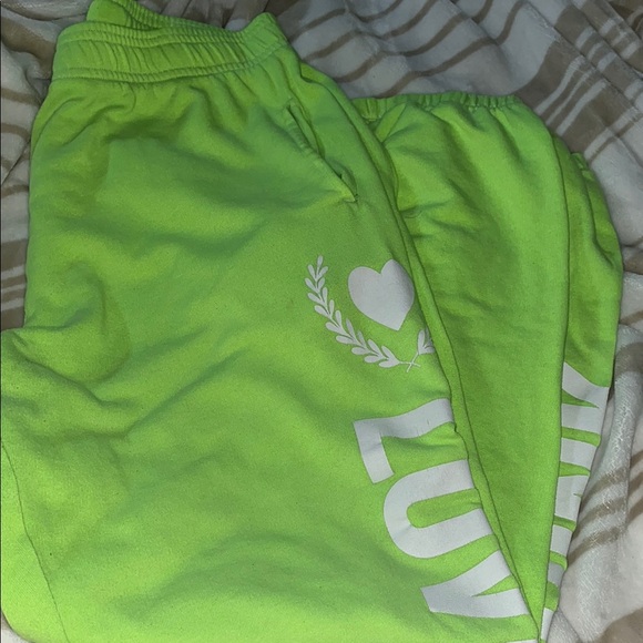 Lime Green VS PINK Joggers - Picture 1 of 3